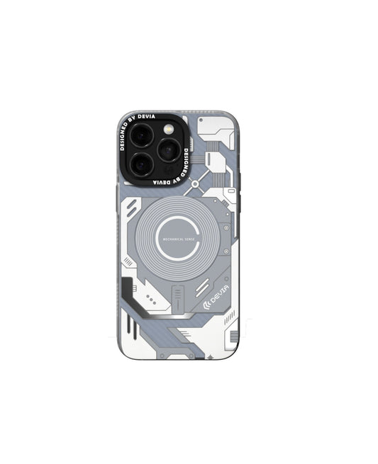 iPhone 15 Pro Max - Mecha Series + Mag - Blanco - Devia