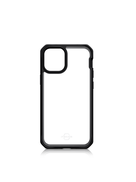 iPhone 12 | 12 Pro - Plain Black and Transparent - ItSkins