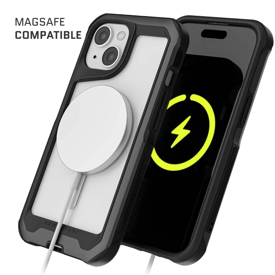 iPhone 15 - Atomic Slim - MagSafe - Clear Black - Ghostek