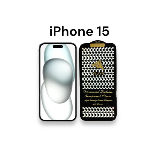 iPhone 15 - Vidrio Templado HD - Diamond Premium - Flayr