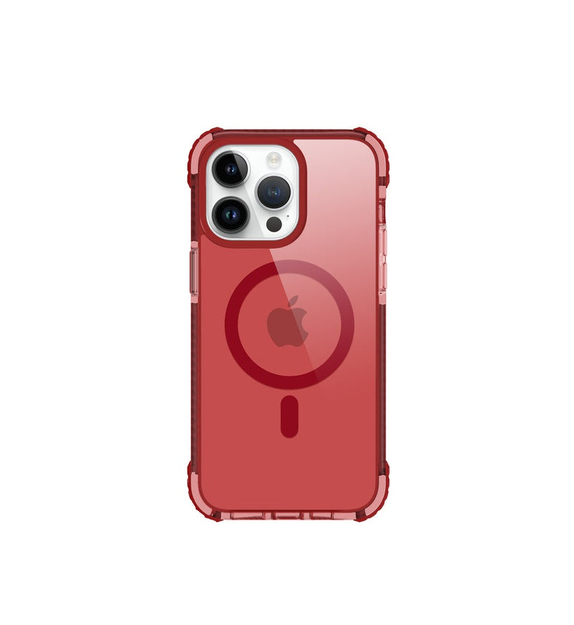 iPhone 15 Pro Max - Safetee Neo + Mag - Rojo Rubí - Prodigee