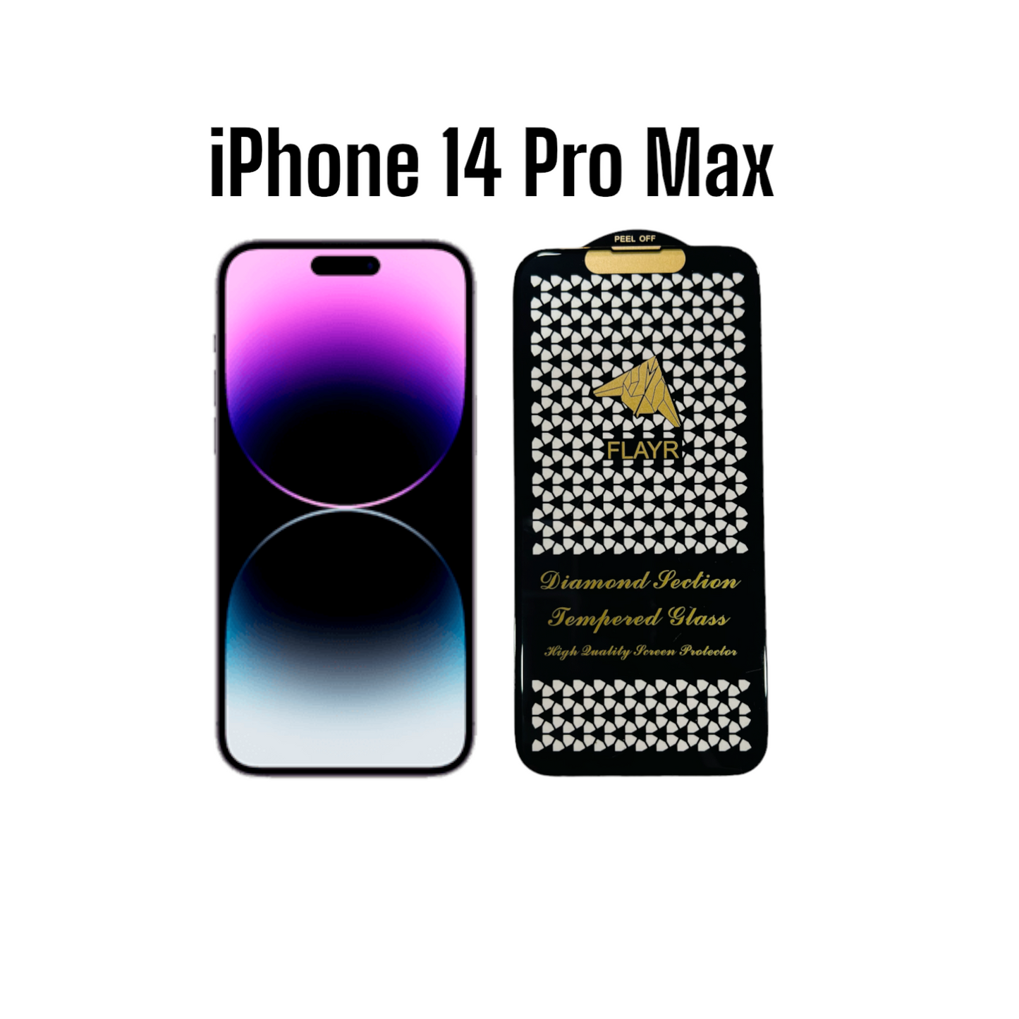 iPhone 14 Pro Max - Vidrio Templado HD - Diamond Premium - Flayr