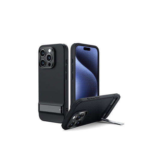 iPhone 15 Pro - Boost Series con Stand - Negro - ESR