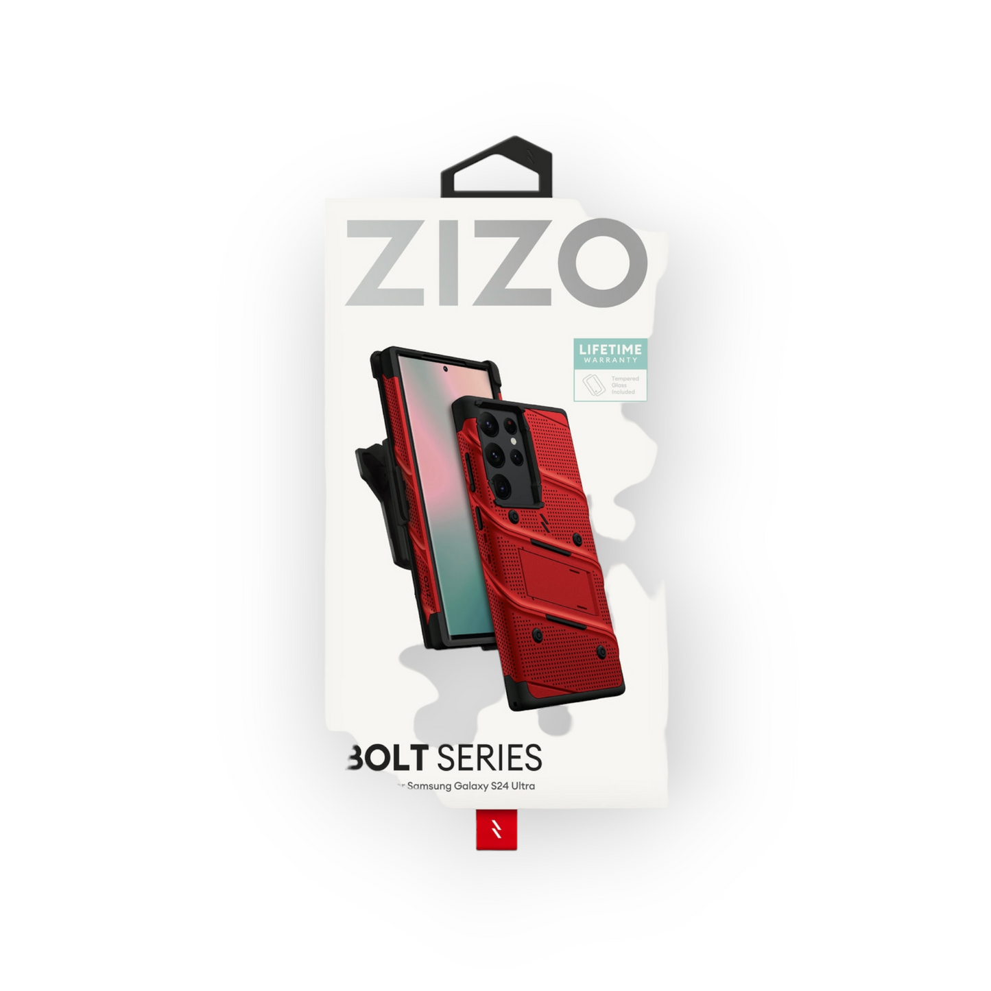 Samsung S24 Ultra - Bolt Series - Rojo - Zizo