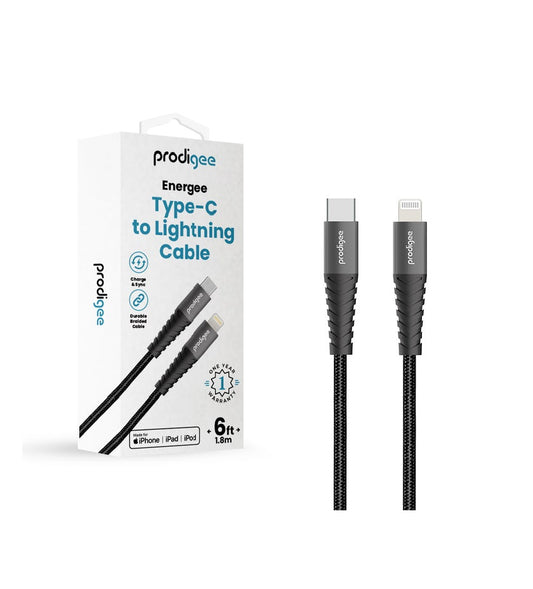 Cable de 1.8 metros - Energee - Tipo C a Lightning - Prodigee