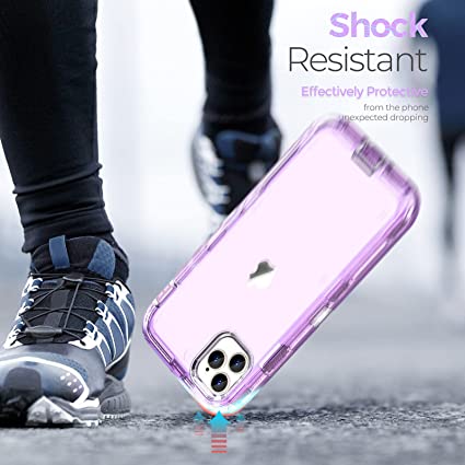 iPhone 13 Pro - Cases 3 en 1 Antishock - Lila