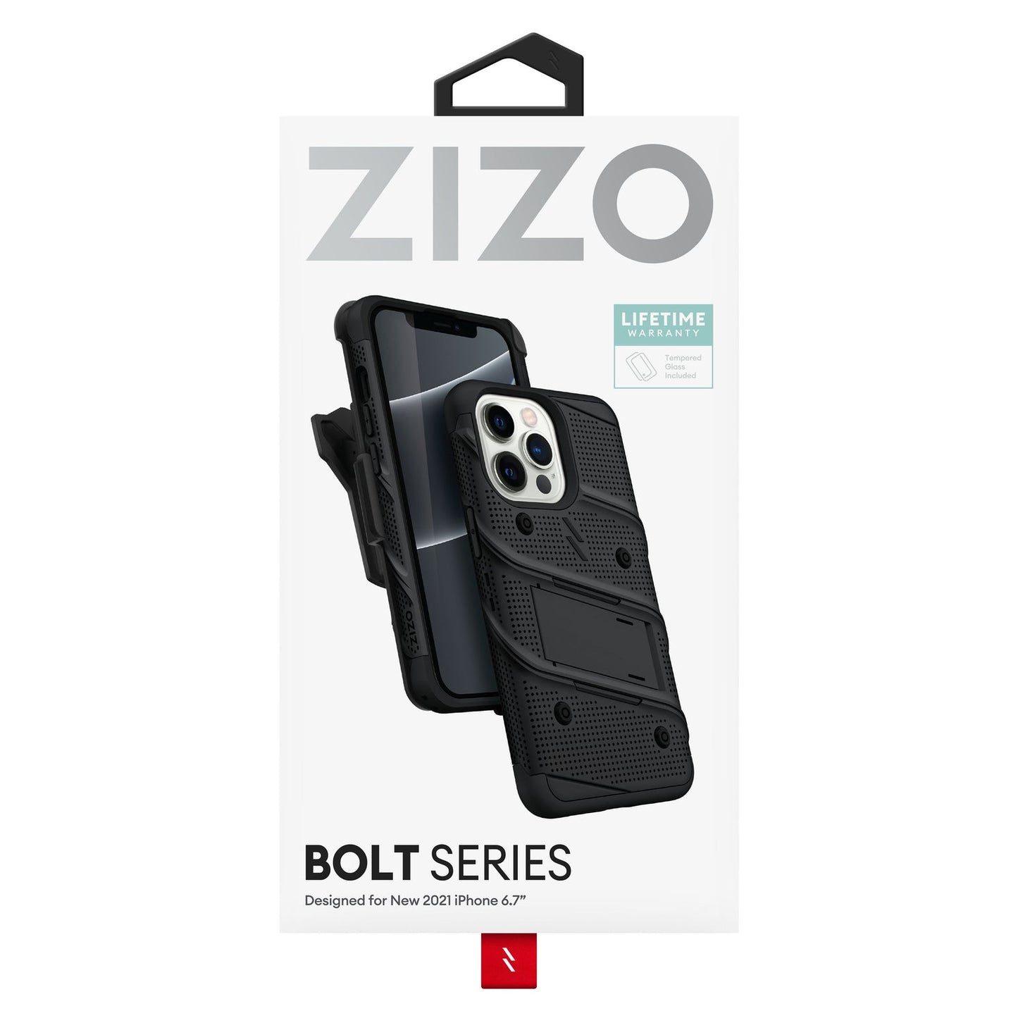 iPhone 13 Pro Max - Bolt Series Black - Zizo